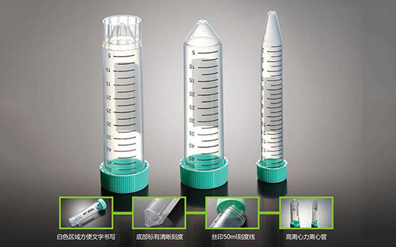 Centrifuge Tubes in Styrofoam Plates, Conical Bottom, Available in 15 ml  and 50 ml