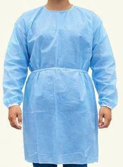 Blue Isolation Gowns - Disposable 100/Case