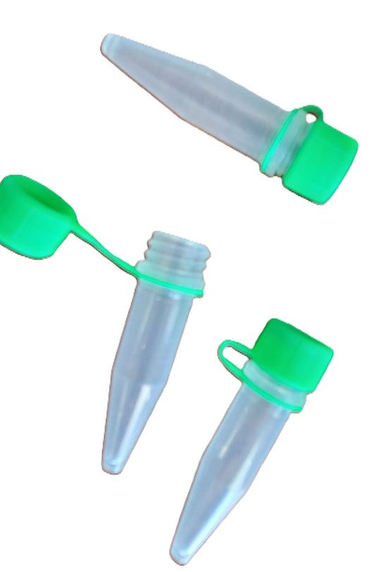 1.5 ml Attached Screw cap tubes with Silicone Gasket, sterile, 500/bag