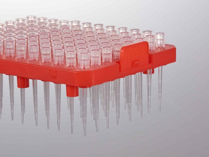 10 µl Pipette Tips, No RNase, DNase, Endotoxin, PCR inhibitors, Refill, 96/refill, 10 refills/case