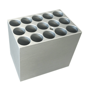 Block, No Lid, 15 x 12-13 mm Tubes and Vacutainers, 60 mm Tall