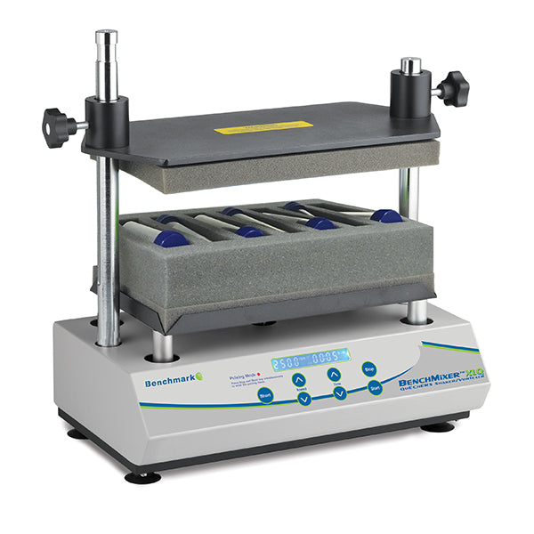 Benchmixer™ XL Multi-Tube Vortexer includes 50x12mm tube rack