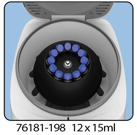 Benchmark Scientific C3303-1215 12 x 15ml Fixed Angle Rotor, Sprint 6H Plus Accessory, 1 Rotor/Unit